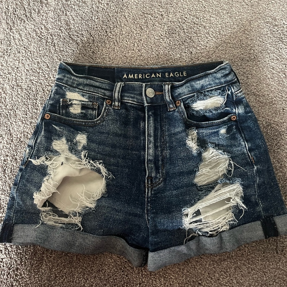 American Eagle Denim Mom Shorts